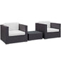 Burrow 3 Piece Outdoor Patio Sofa Set