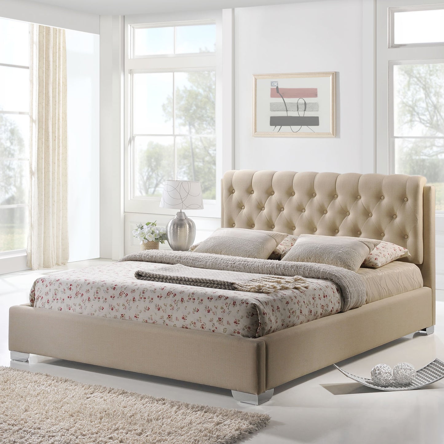 Amelia Fabric Queen Bed