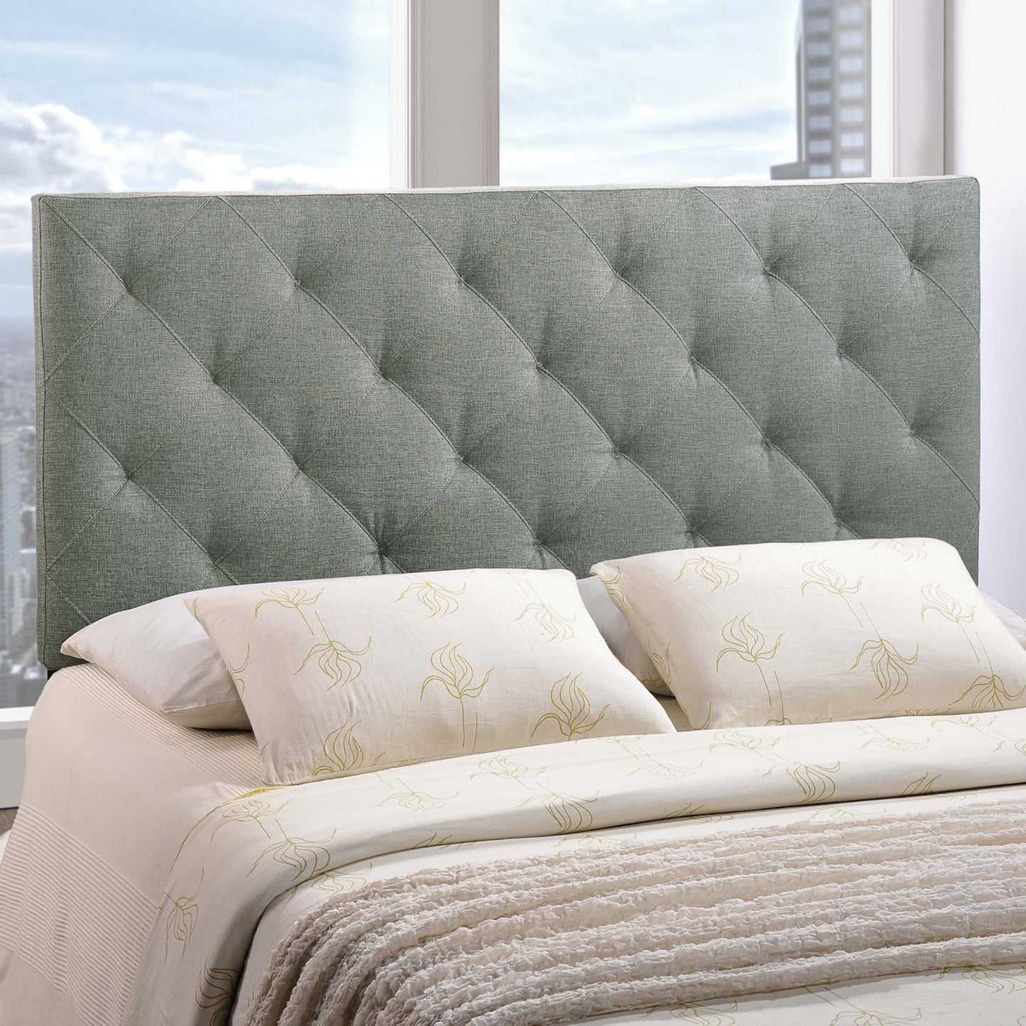 Theodore Upholstered Fabric Queen Headboard