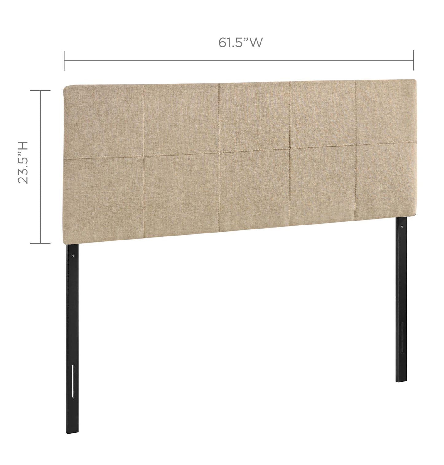 Oliver Upholstered Fabric Queen Headboard