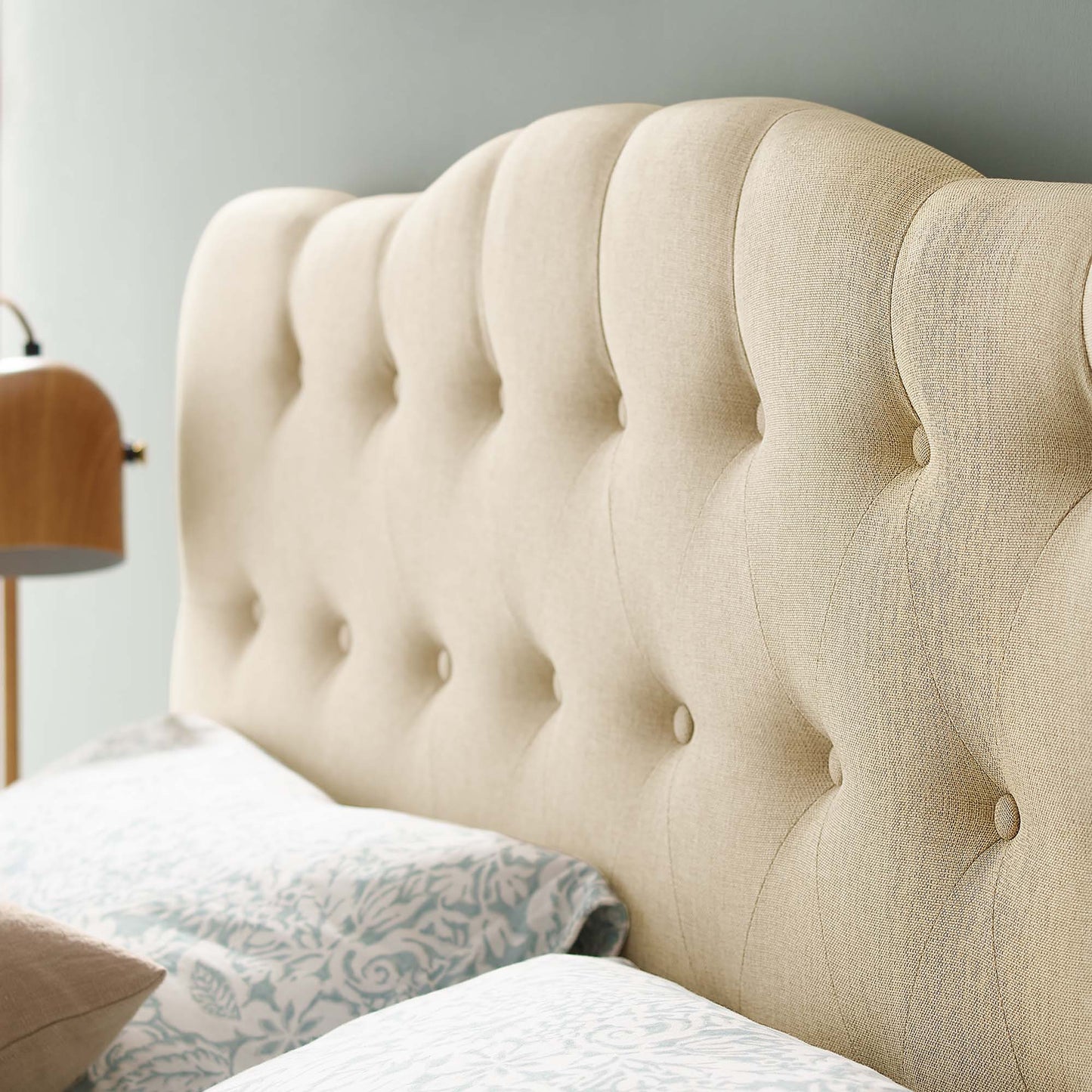 Annabel Upholstered Fabric Queen Headboard