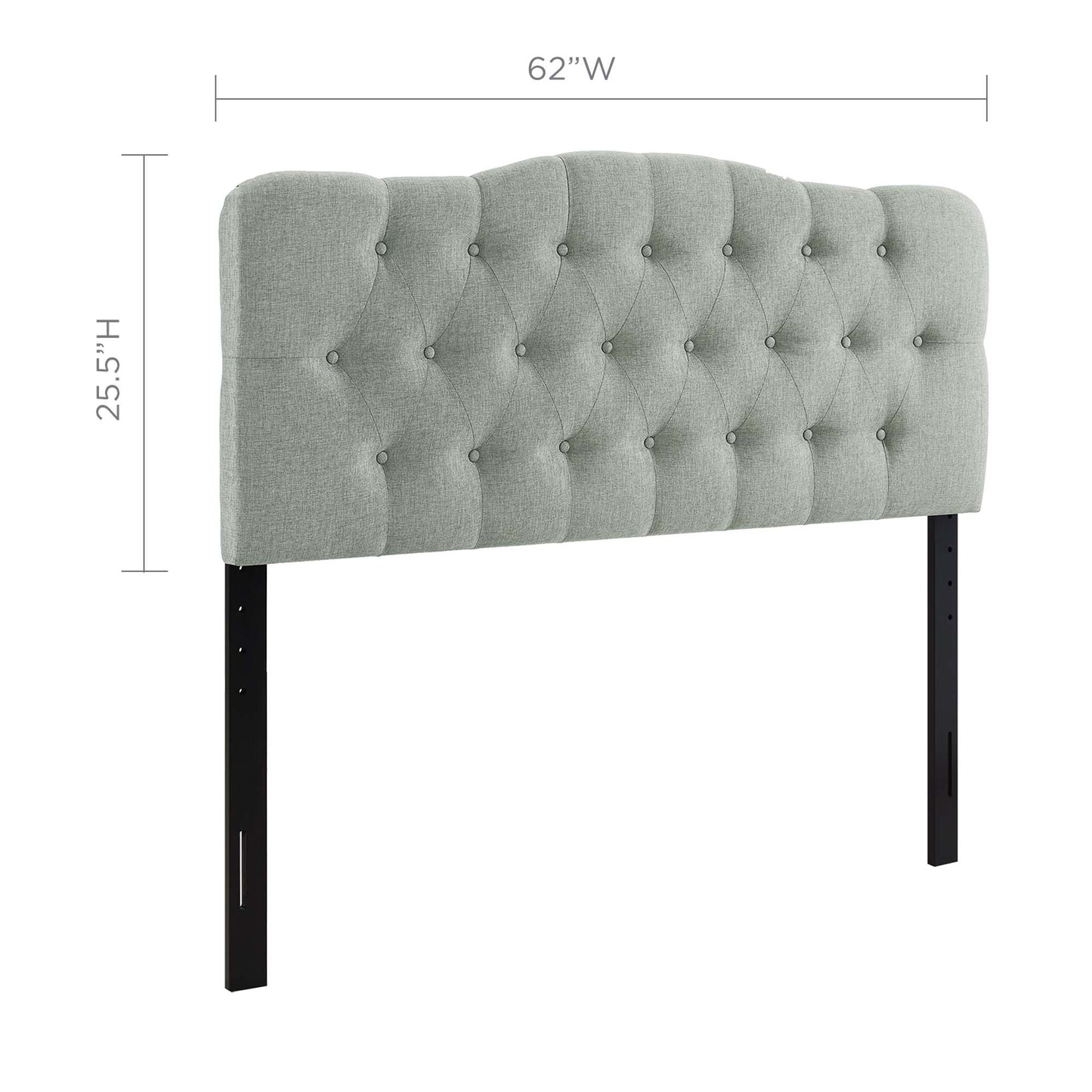 Annabel Upholstered Fabric Queen Headboard