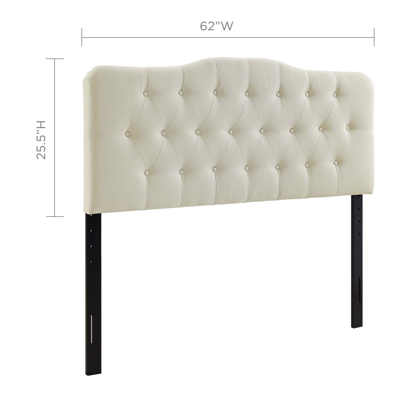 Annabel Upholstered Fabric Queen Headboard