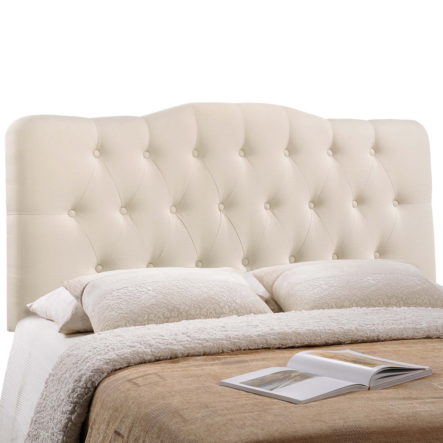 Annabel Upholstered Fabric Full Headboard