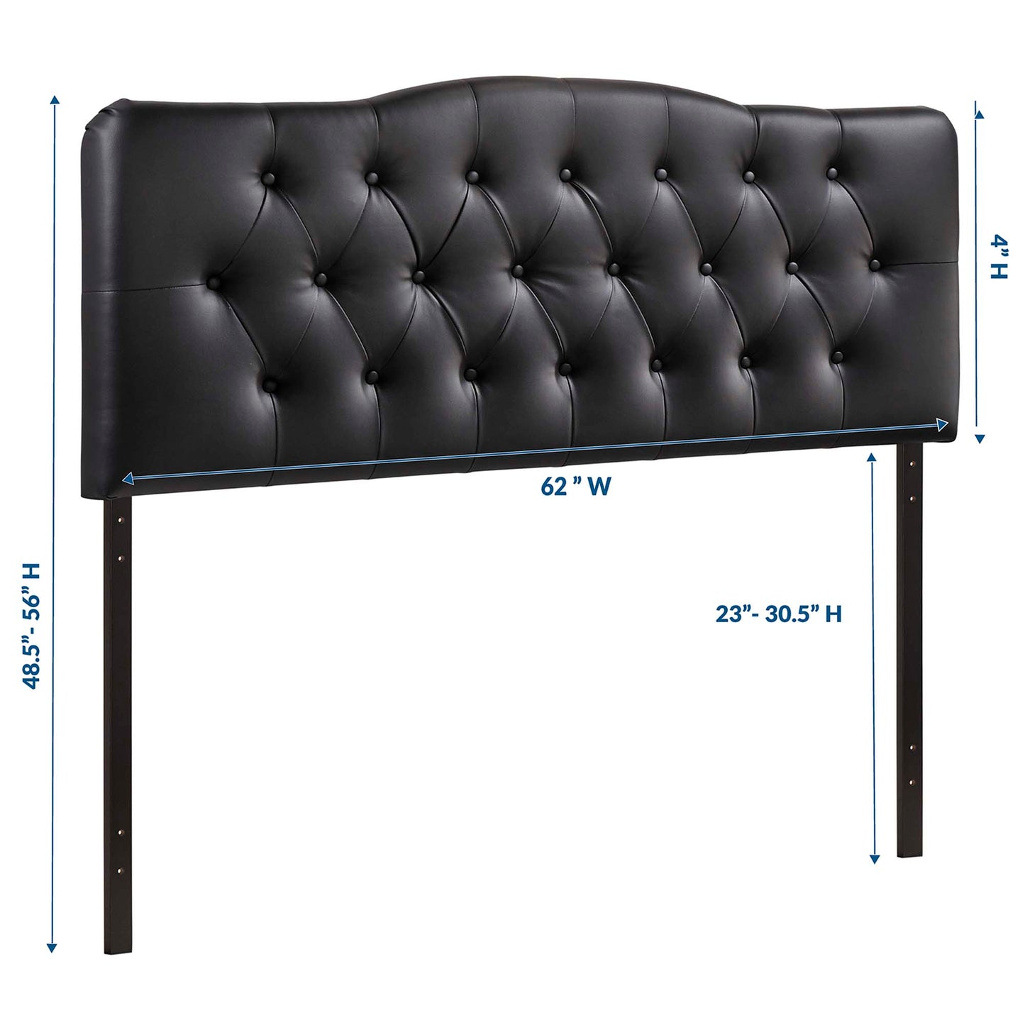 Annabel Upholstered Vinyl King Headboard