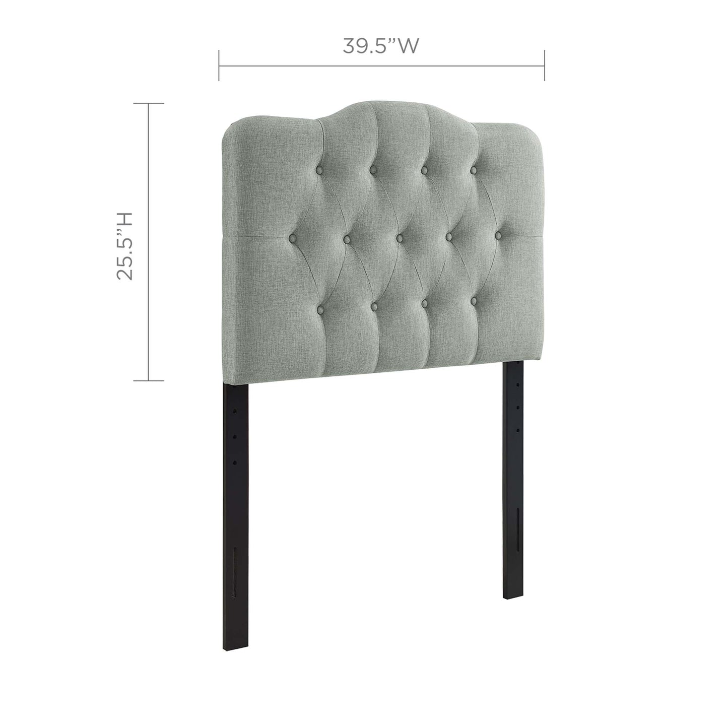 Annabel Upholstered Fabric Twin Headboard