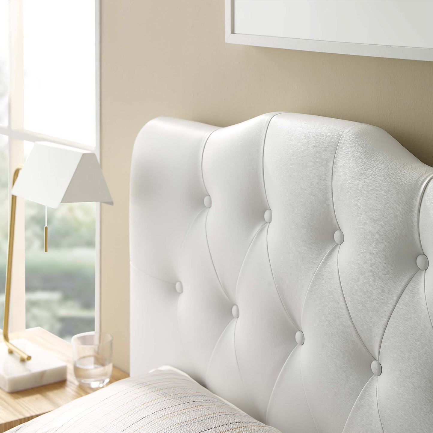 Annabel Upholstered Vinyl Twin Headboard