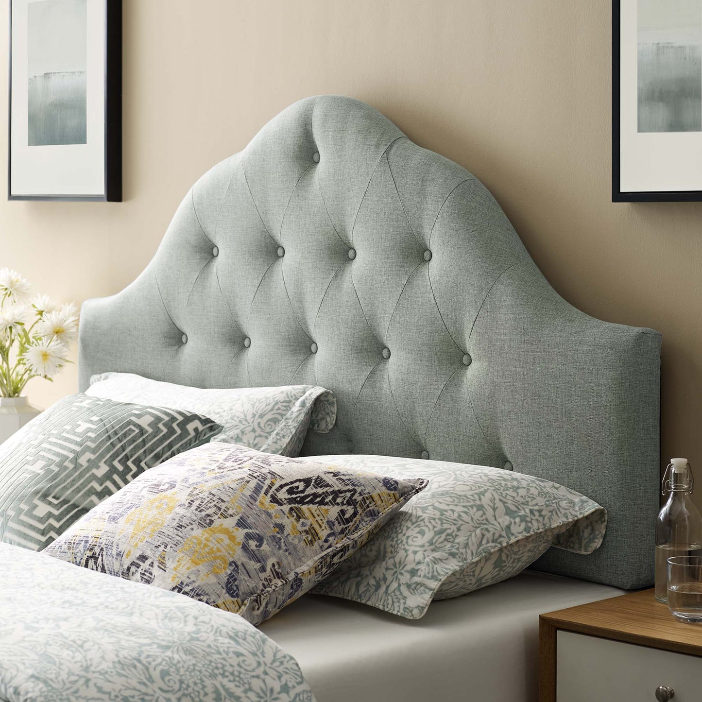 Sovereign Upholstered Fabric Queen Headboard