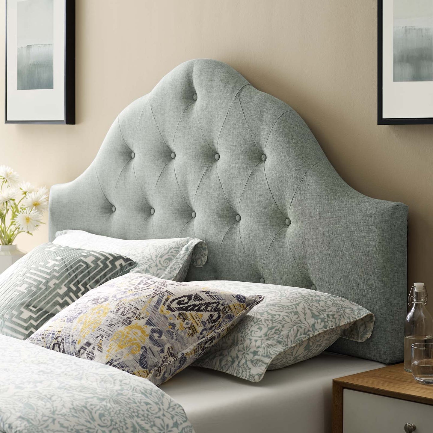 Sovereign Upholstered Fabric Full Headboard