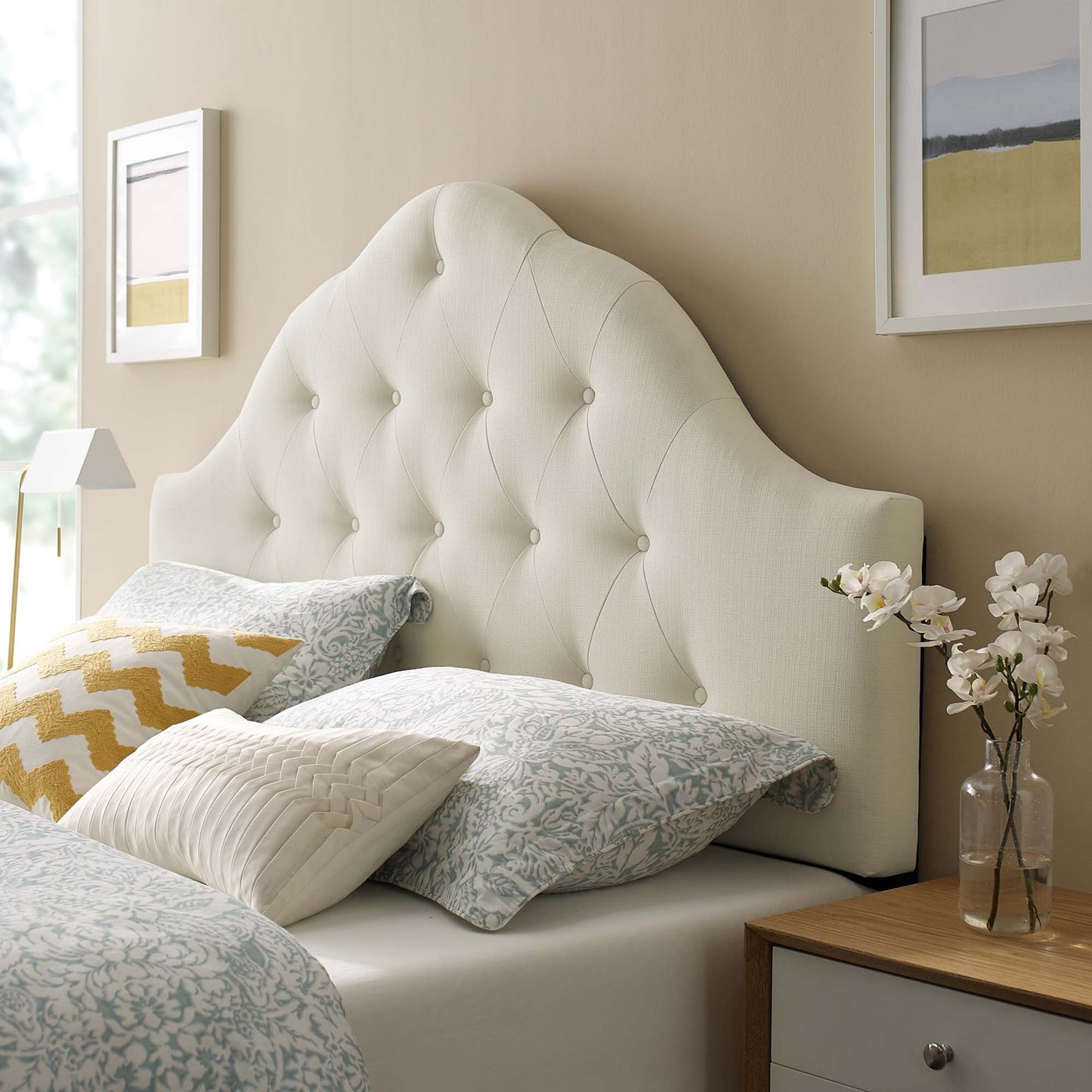 Sovereign Upholstered Fabric Full Headboard