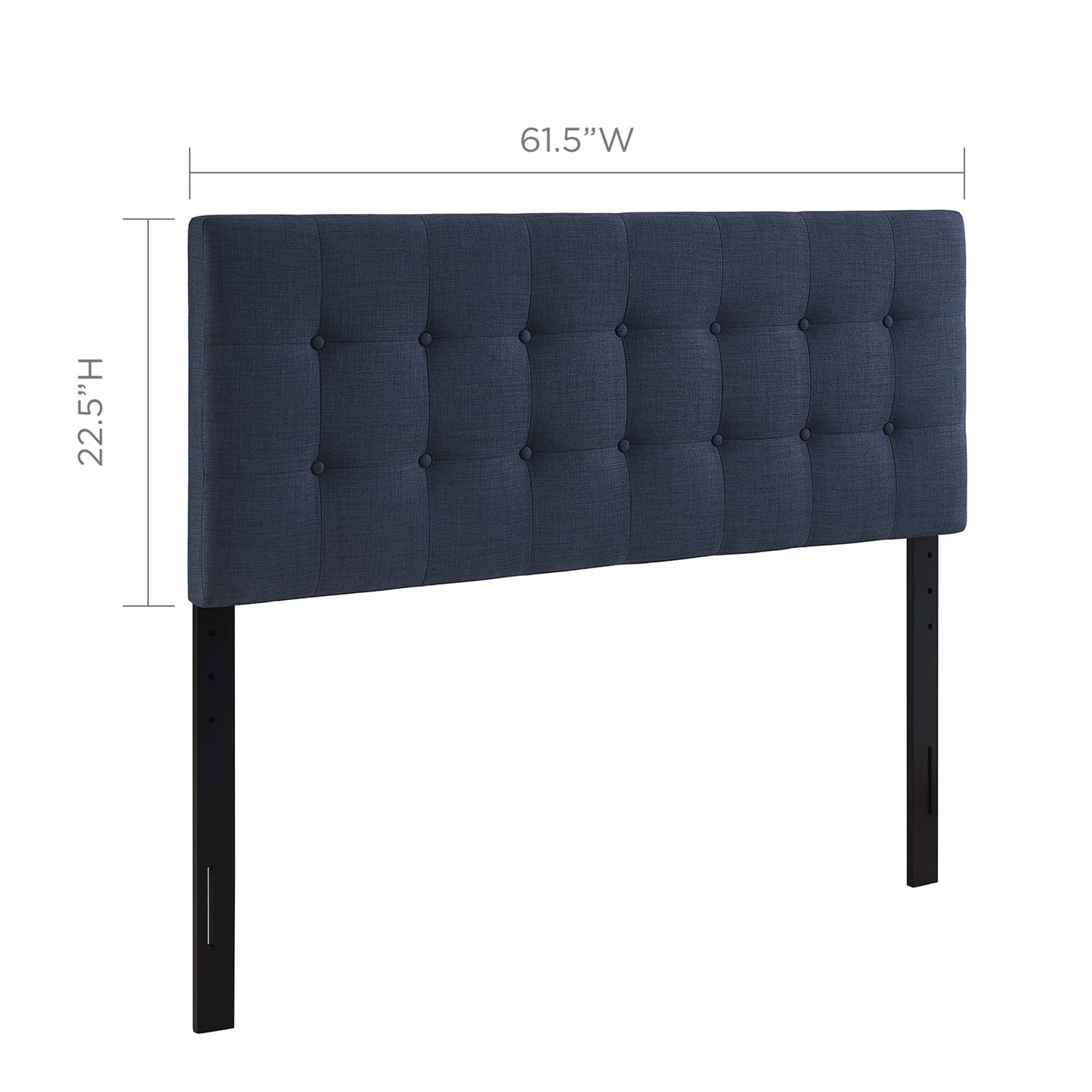 Emily Upholstered Fabric Queen Headboard