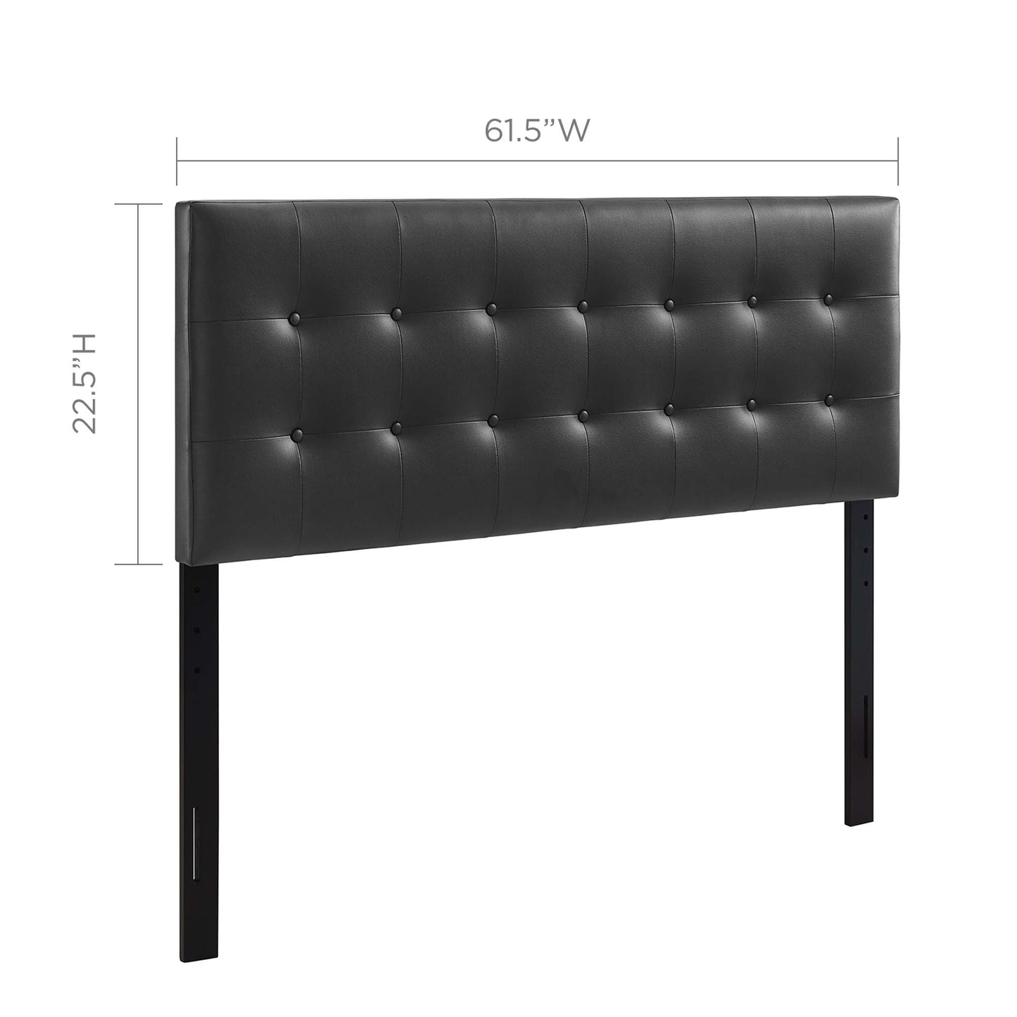 Emily Upholstered Vinyl Queen Headboard