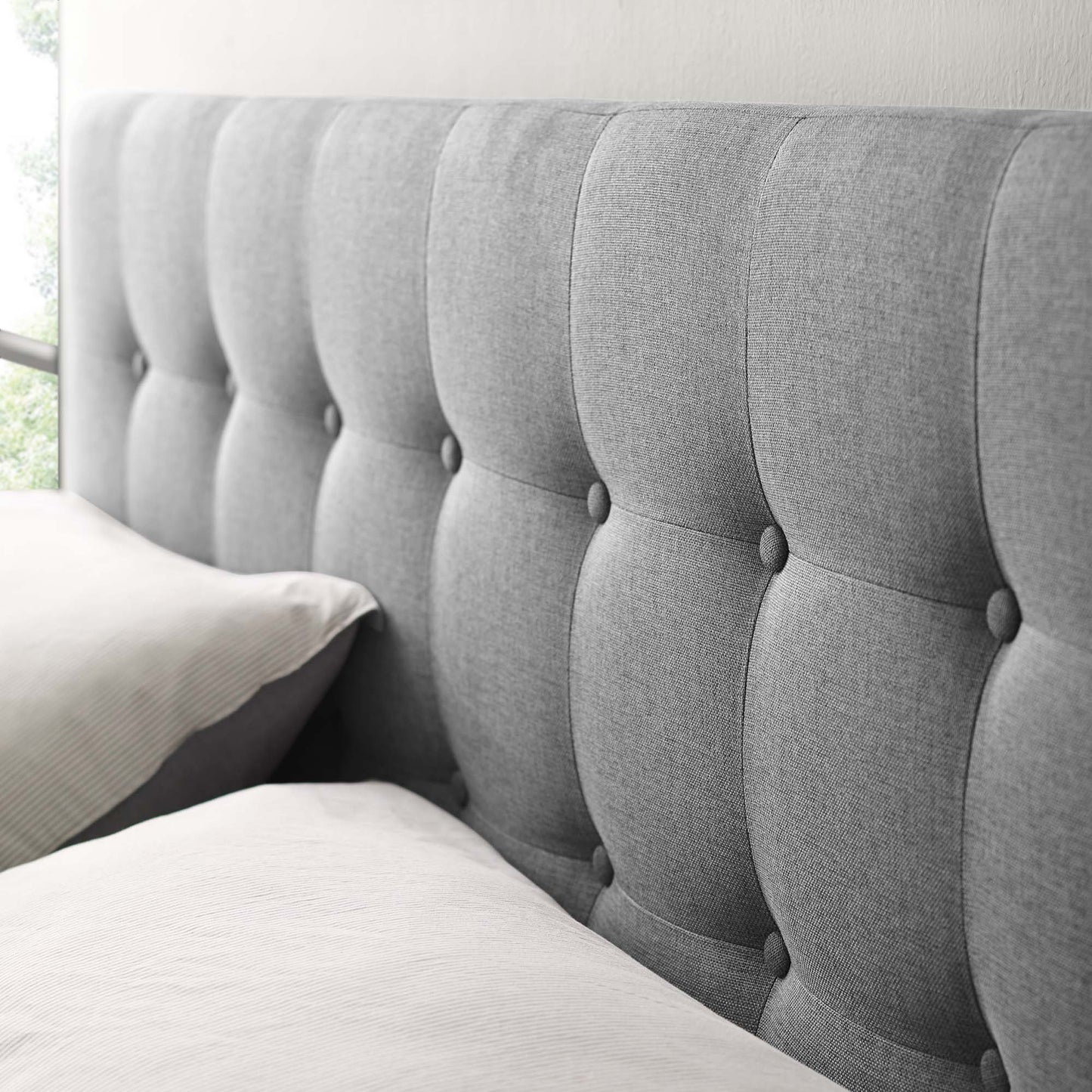 Emily Upholstered Fabric Full Headboard