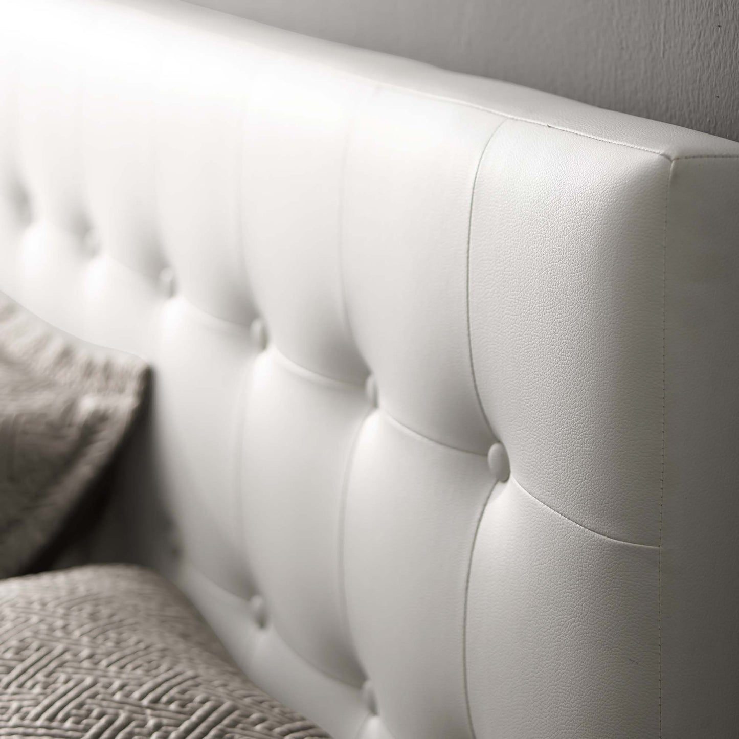 Emily Upholstered Vinyl King Headboard