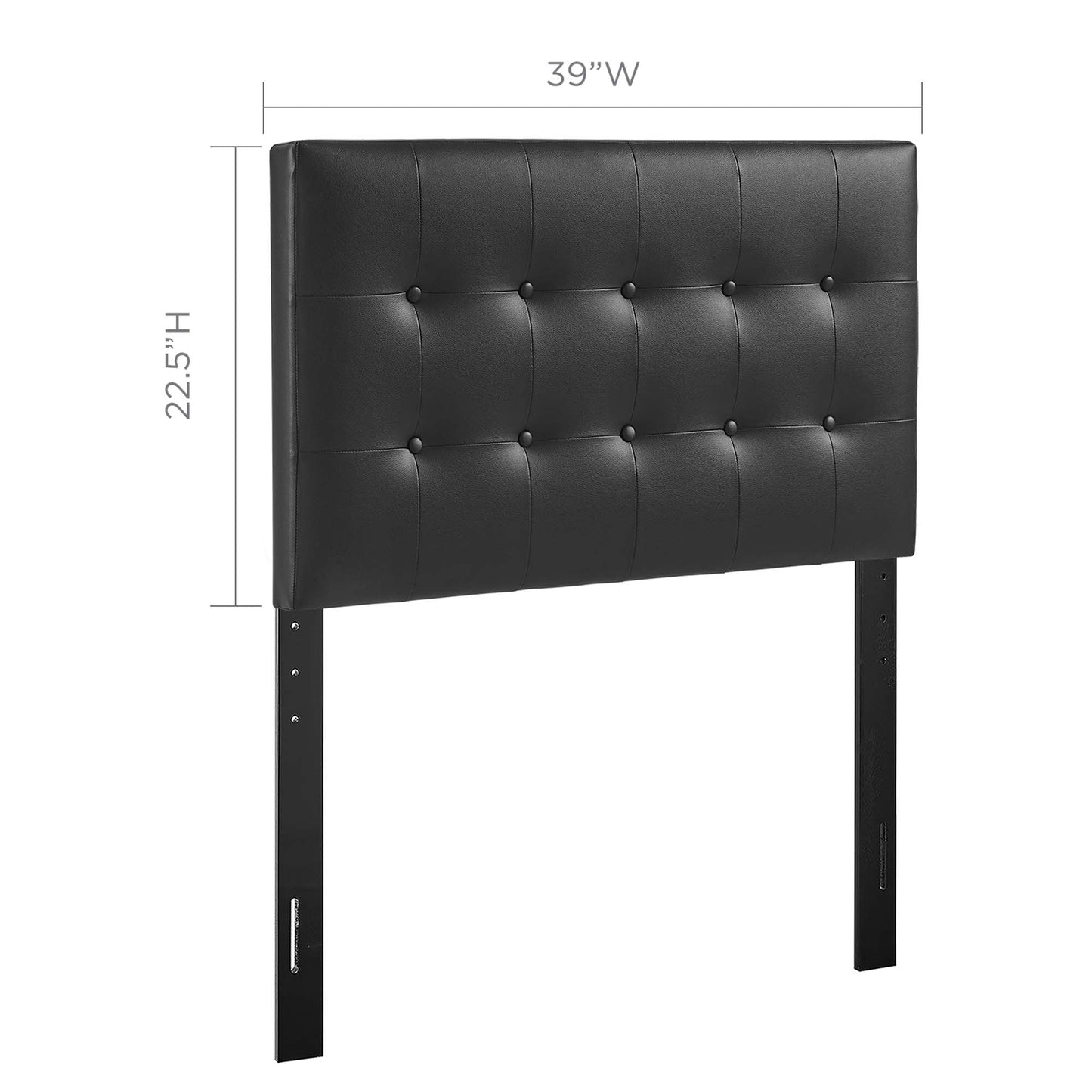 Emily Upholstered Vinyl Twin Headboard