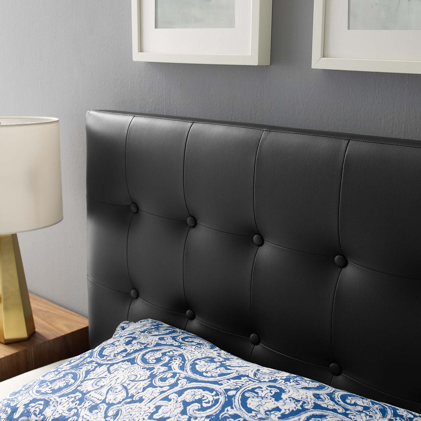 Emily Upholstered Vinyl Twin Headboard