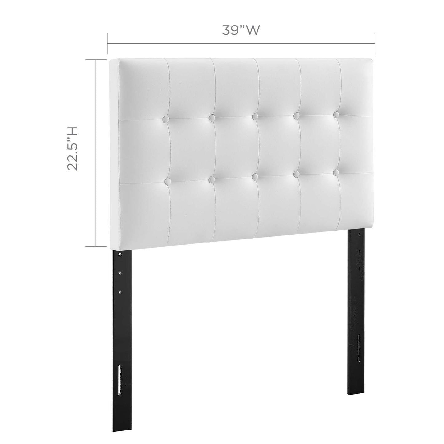 Emily Upholstered Vinyl Twin Headboard