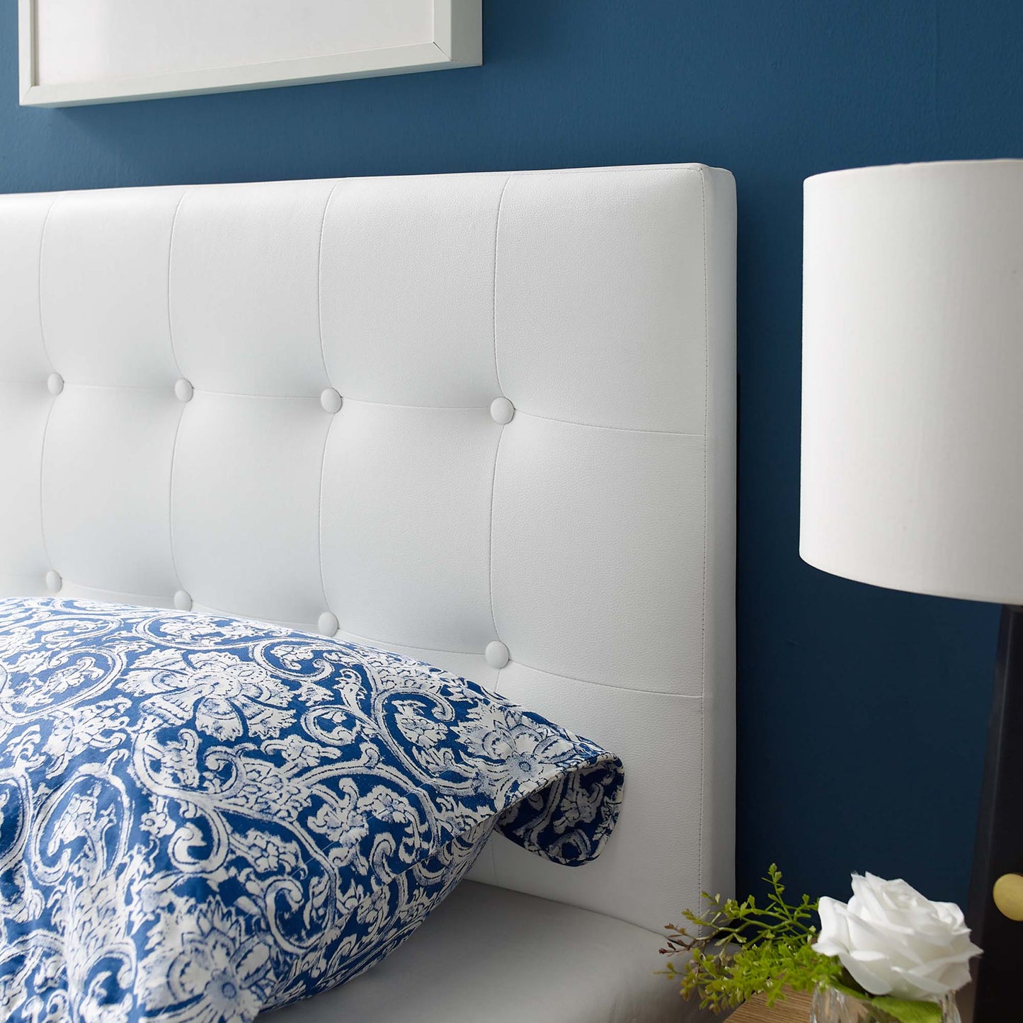 Emily Upholstered Vinyl Twin Headboard