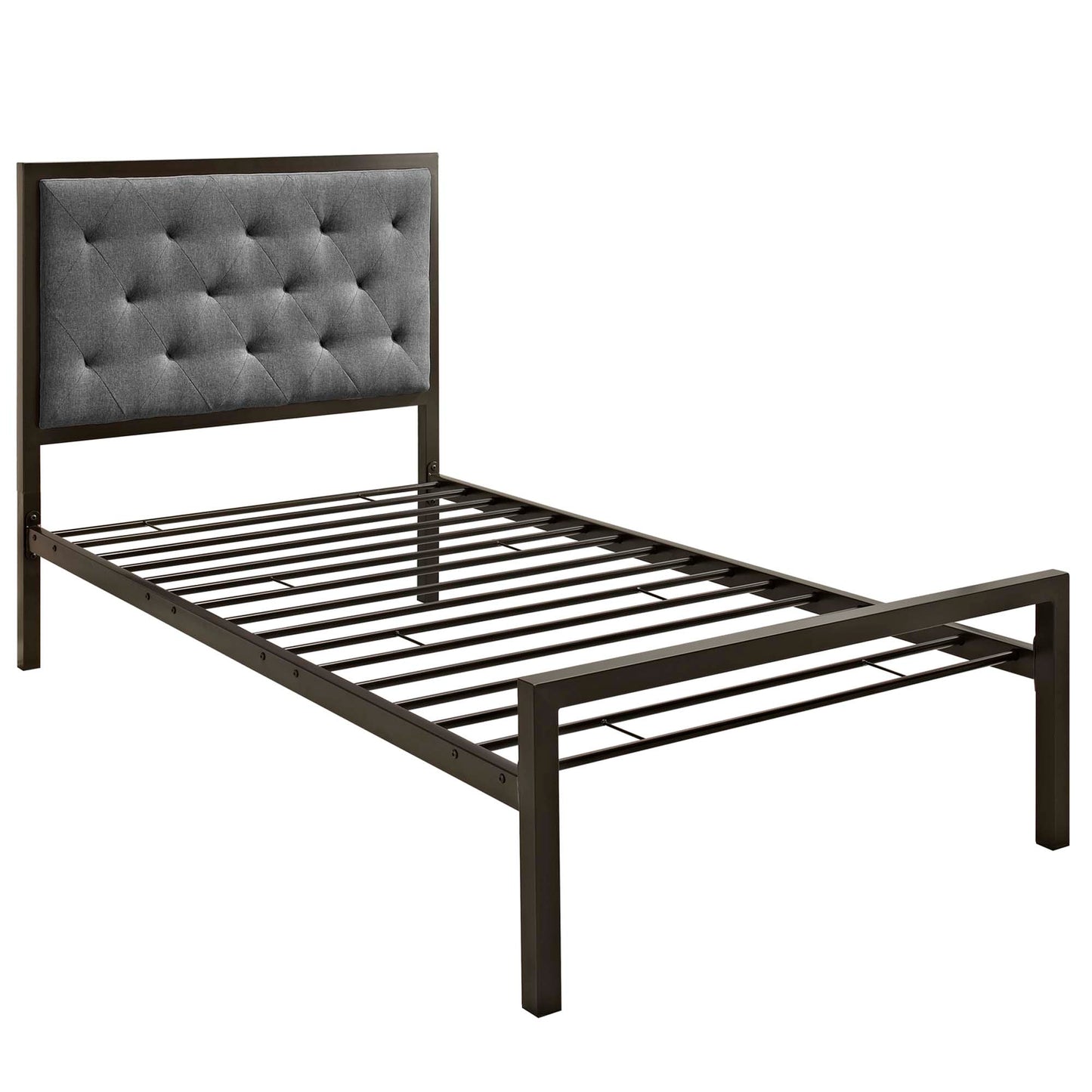 Mia Fabric Twin Bed