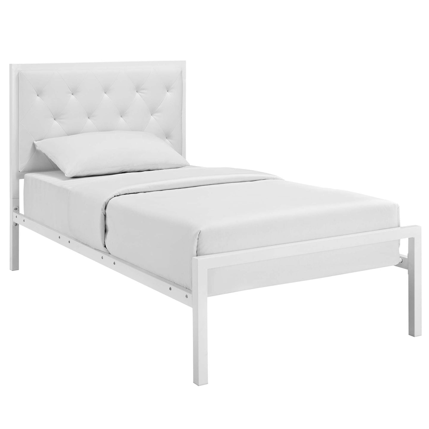 Mia Vinyl Twin Bed