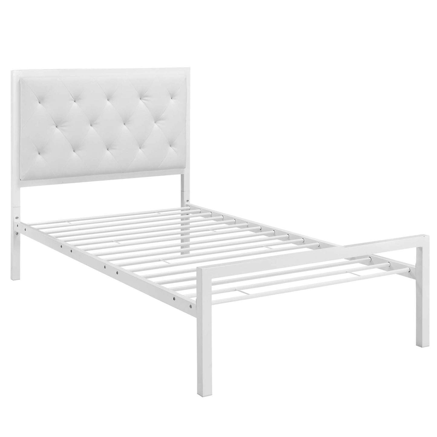 Mia Vinyl Twin Bed