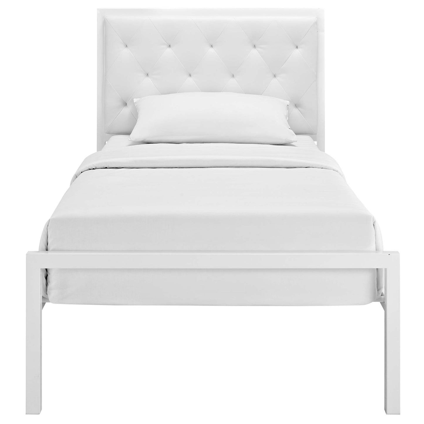 Mia Vinyl Twin Bed