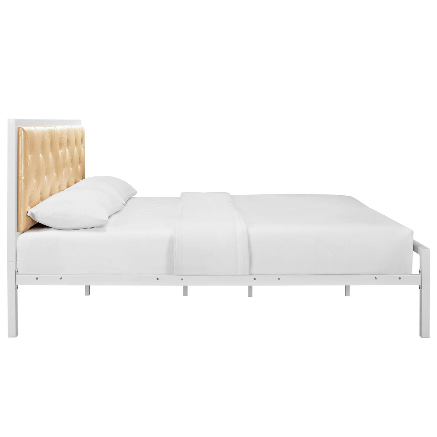 Mia Vinyl Queen Bed