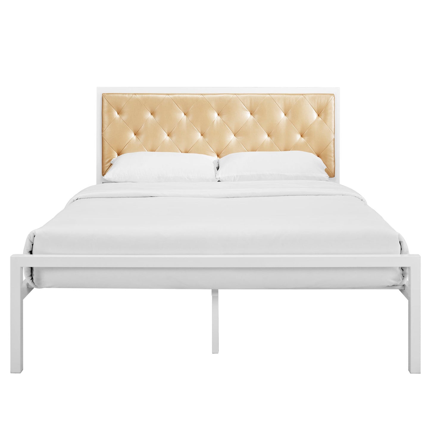 Mia Vinyl Queen Bed