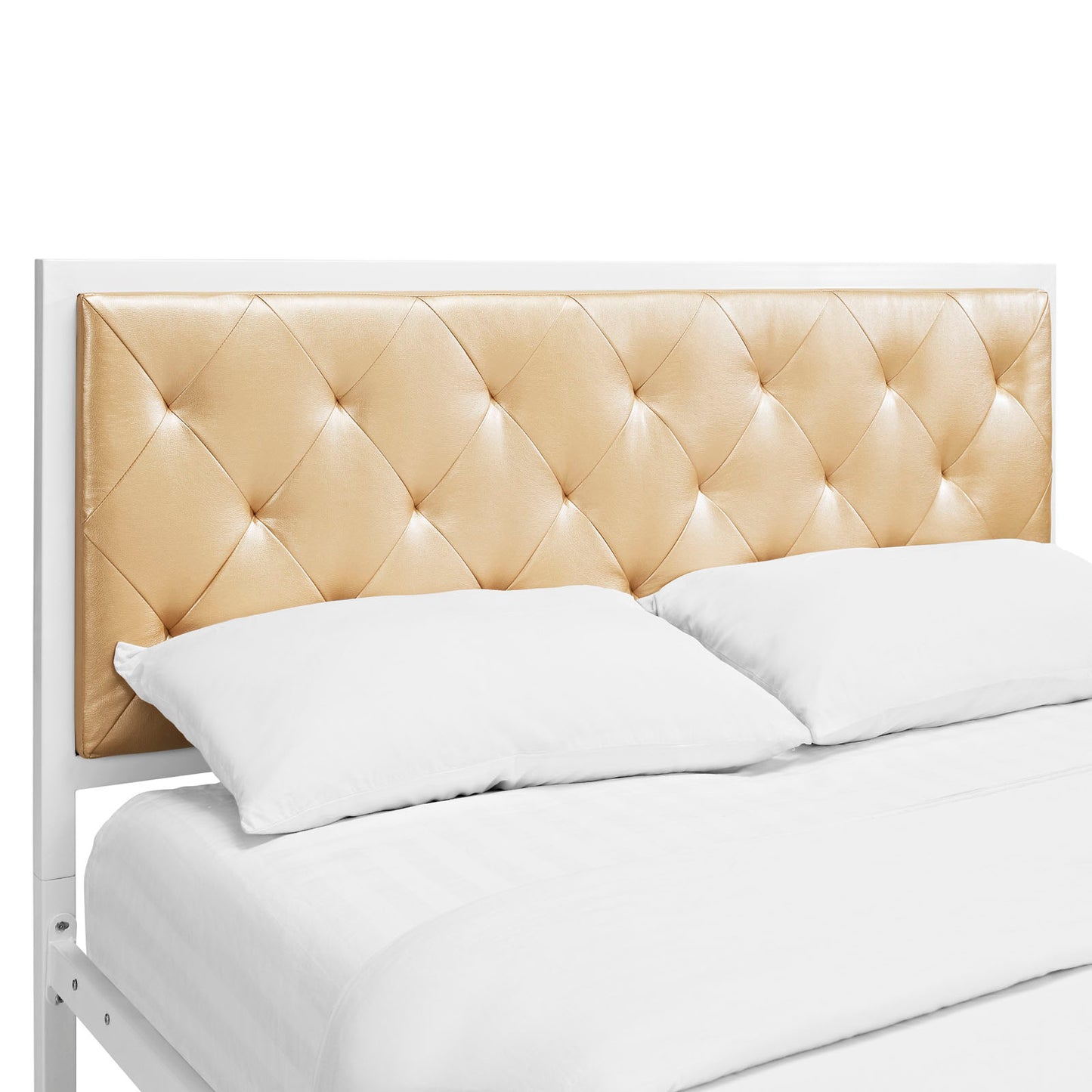 Mia Vinyl Queen Bed