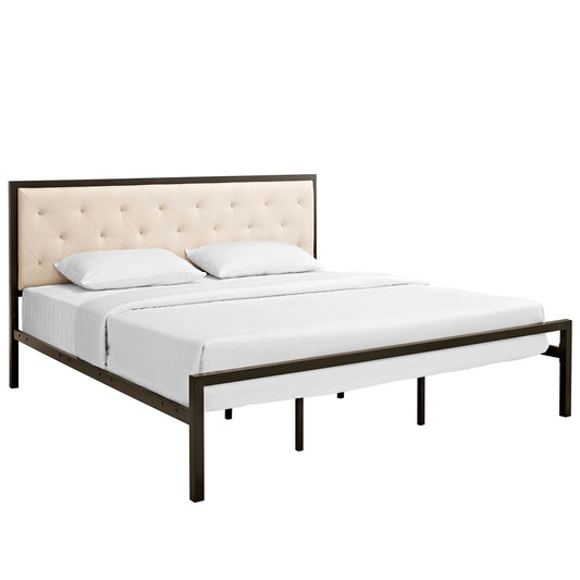 Mia Fabric King Bed