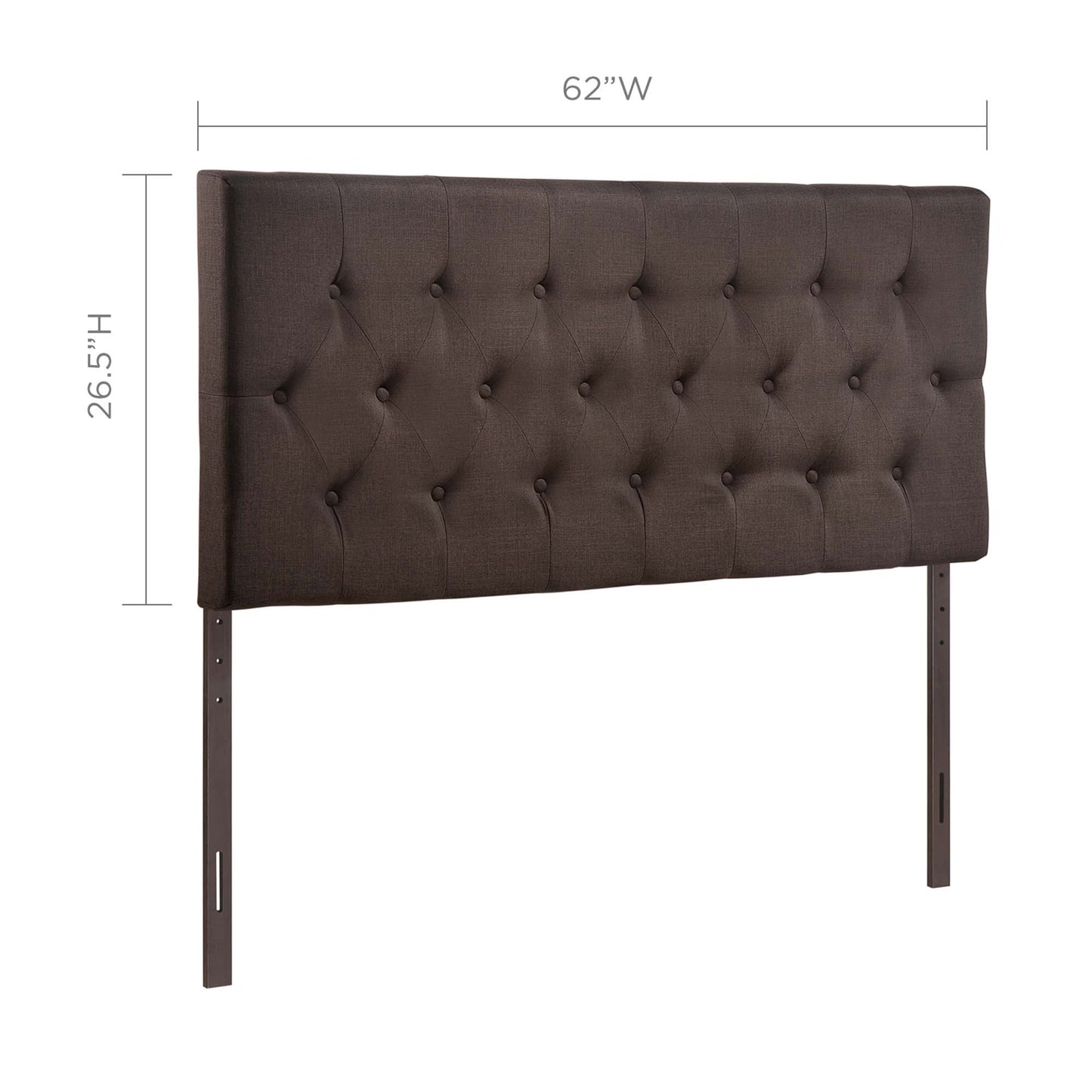 Clique Upholstered Fabric Queen Headboard