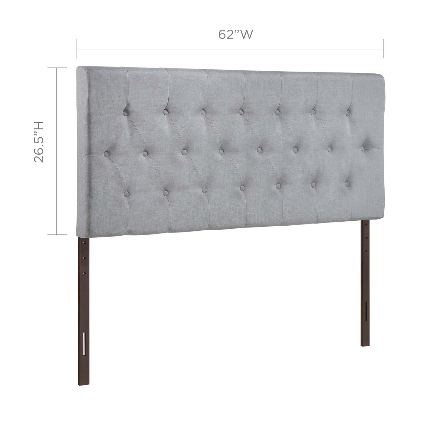 Clique Upholstered Fabric Queen Headboard