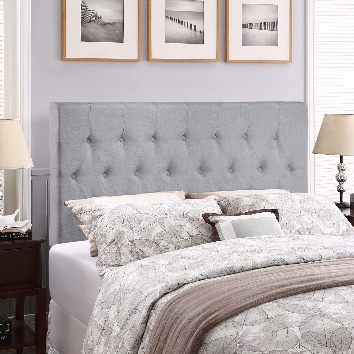 Clique Upholstered Fabric Queen Headboard