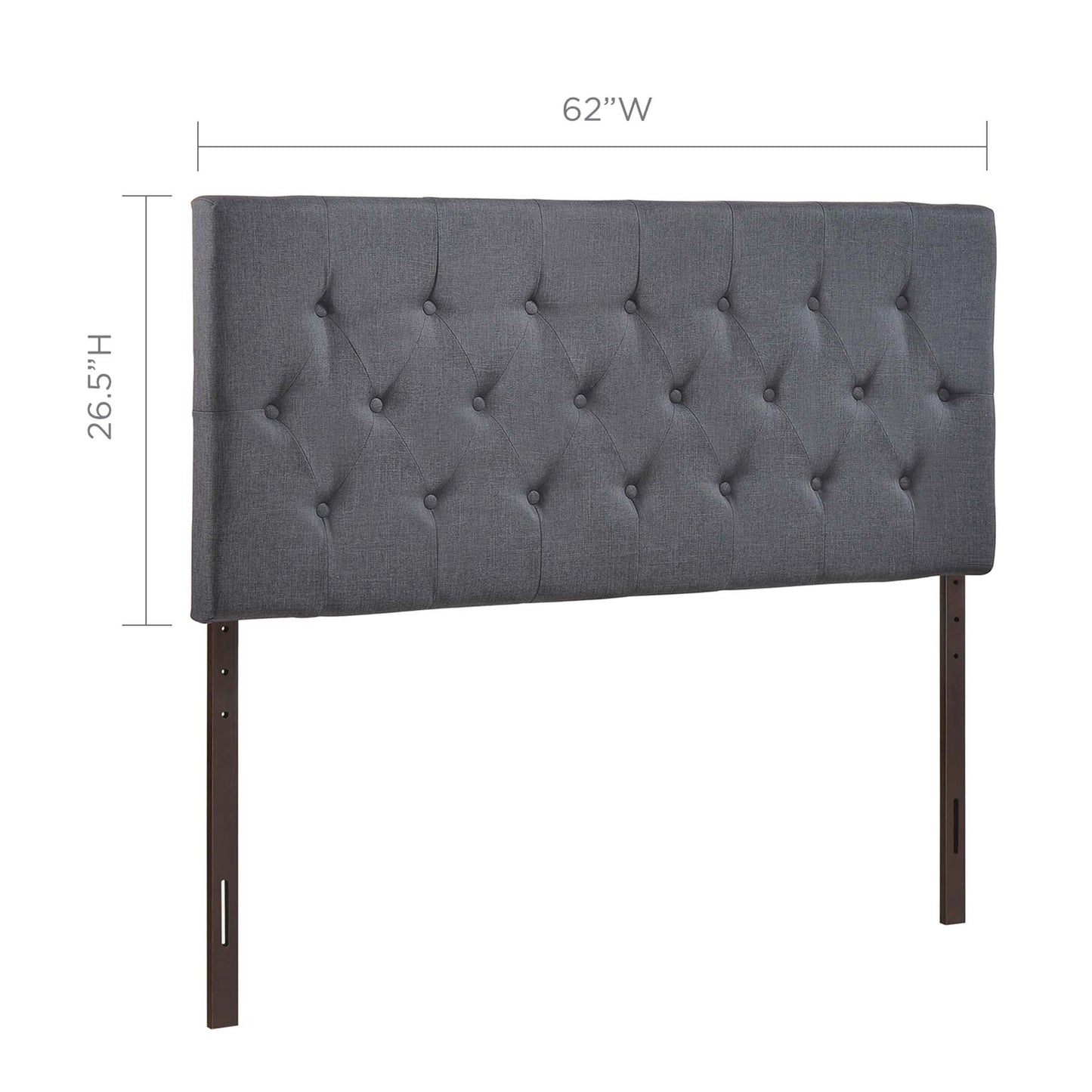 Clique Upholstered Fabric Queen Headboard