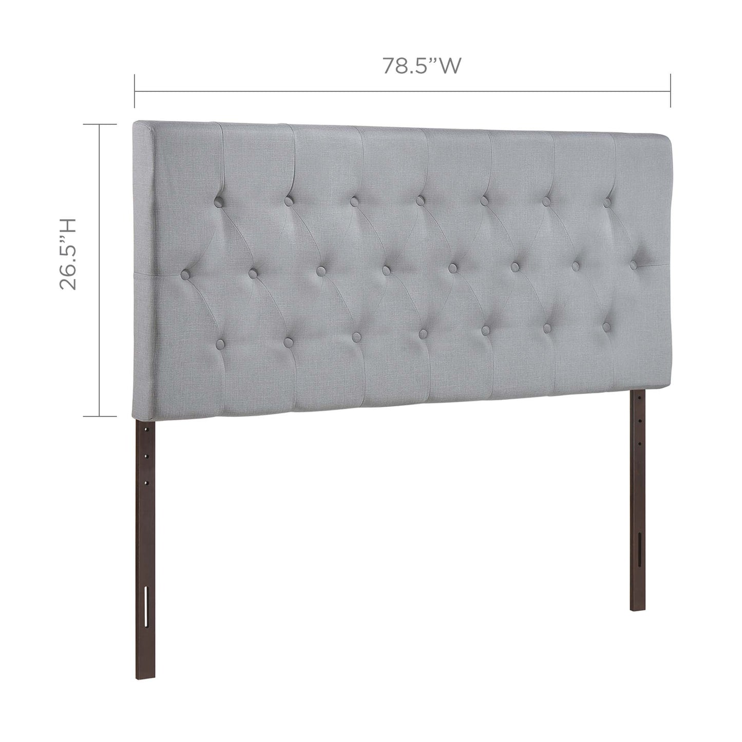 Clique Upholstered Fabric King Headboard