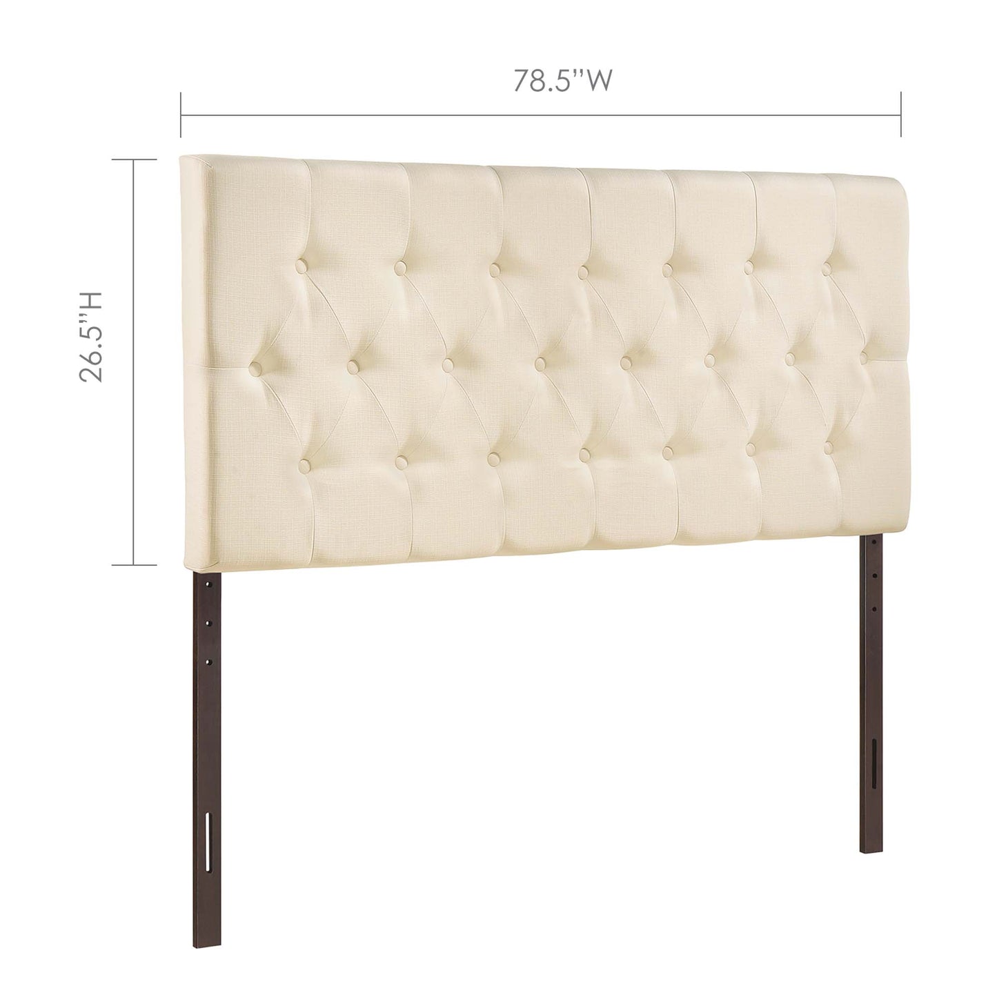 Clique Upholstered Fabric King Headboard