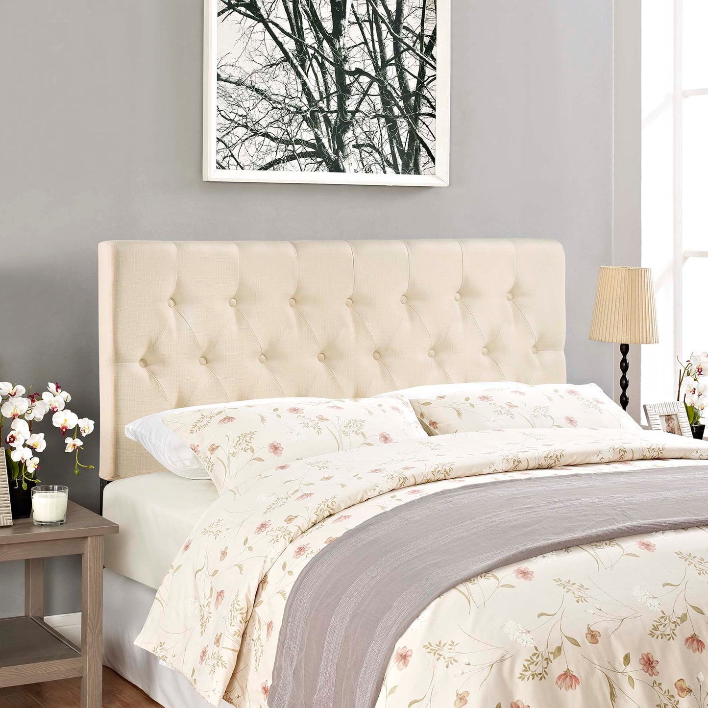 Clique Upholstered Fabric King Headboard