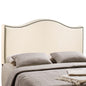 Curl Nailhead Upholstered King Headboard