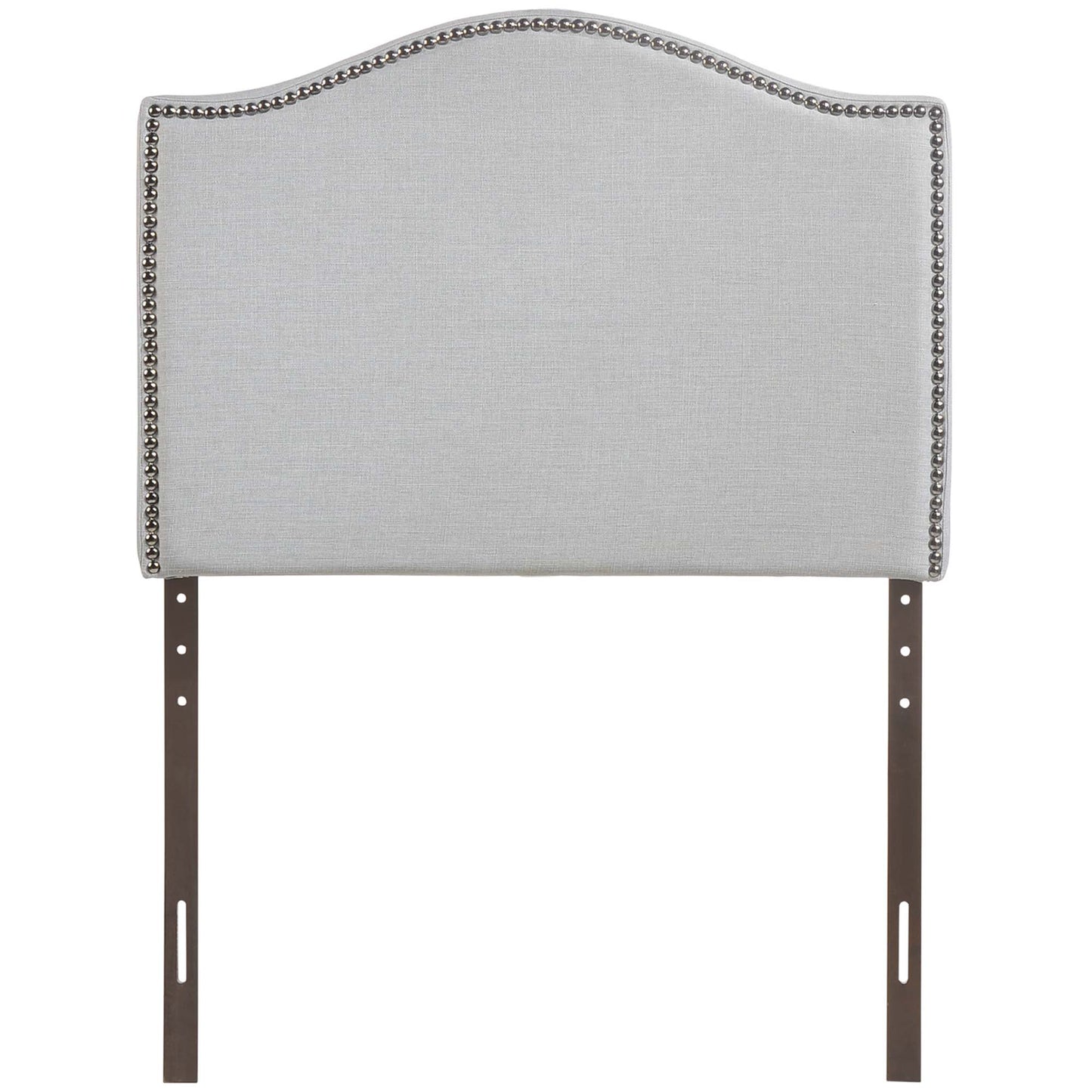 Curl Nailhead Upholstered Twin Headboard