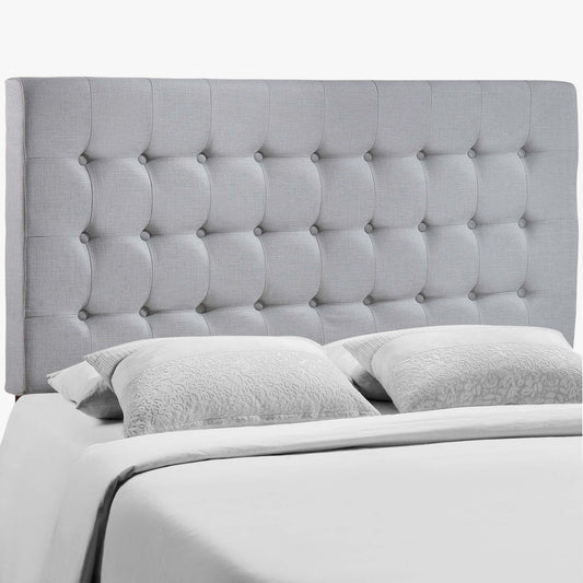 Tinble Upholstered Fabric Queen Headboard