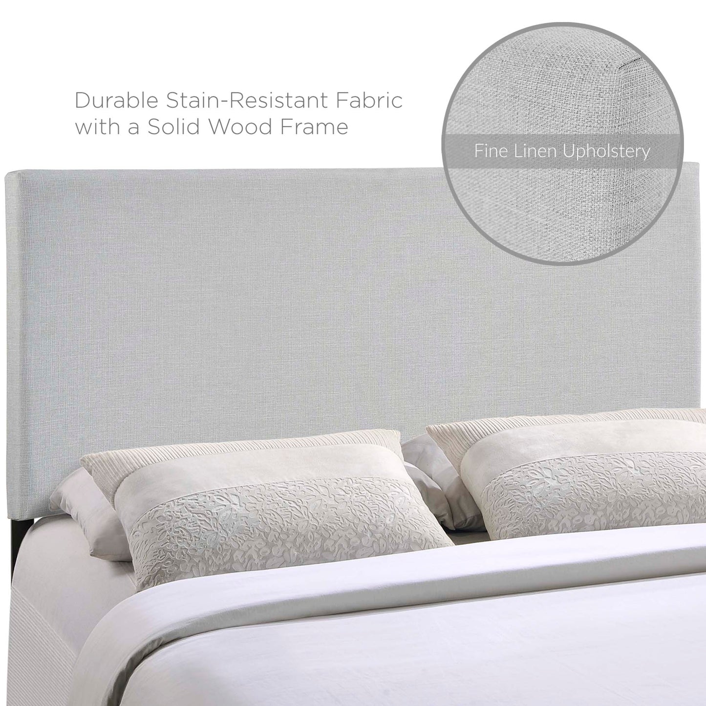 Region Upholstered Fabric King Headboard