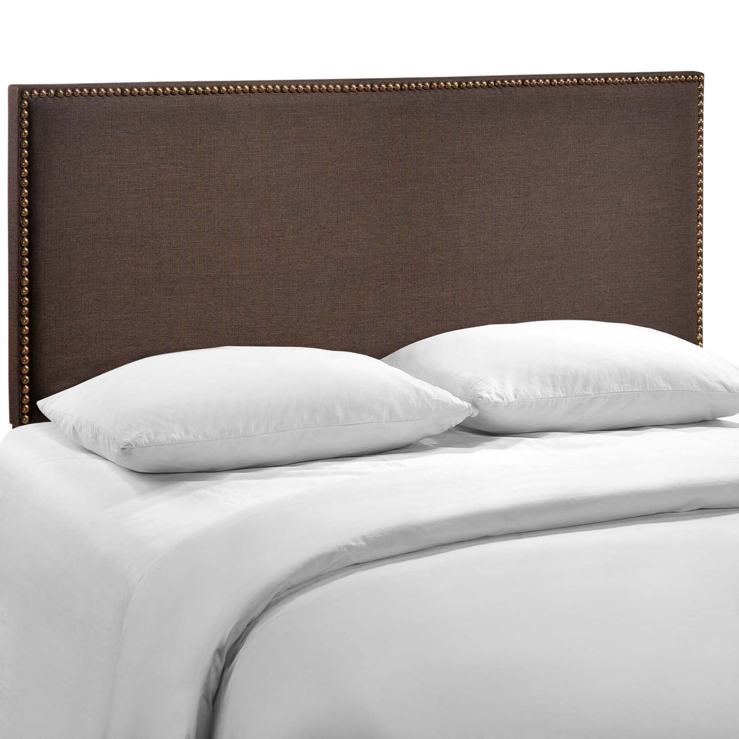 Region Nailhead Upholstered Queen Headboard