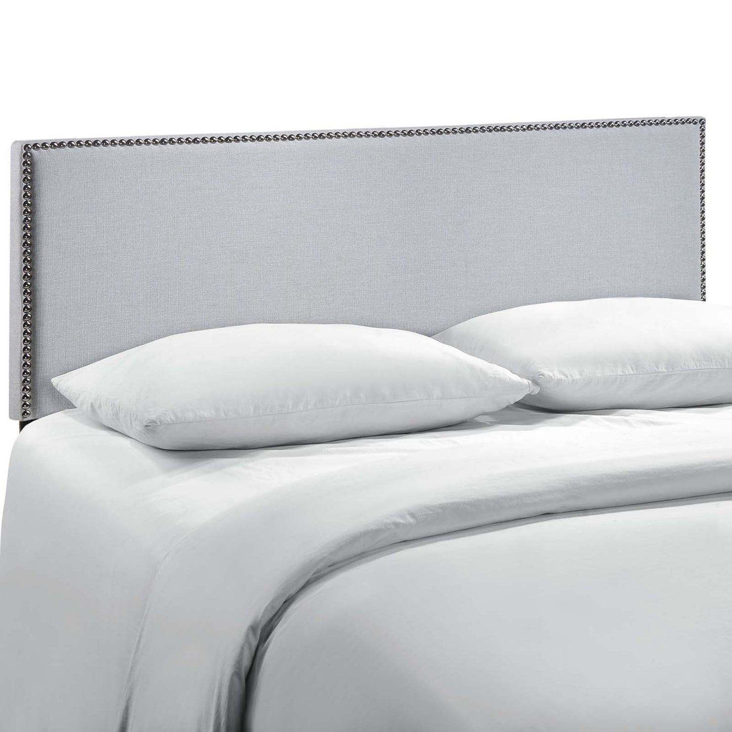 Region Nailhead Upholstered Queen Headboard