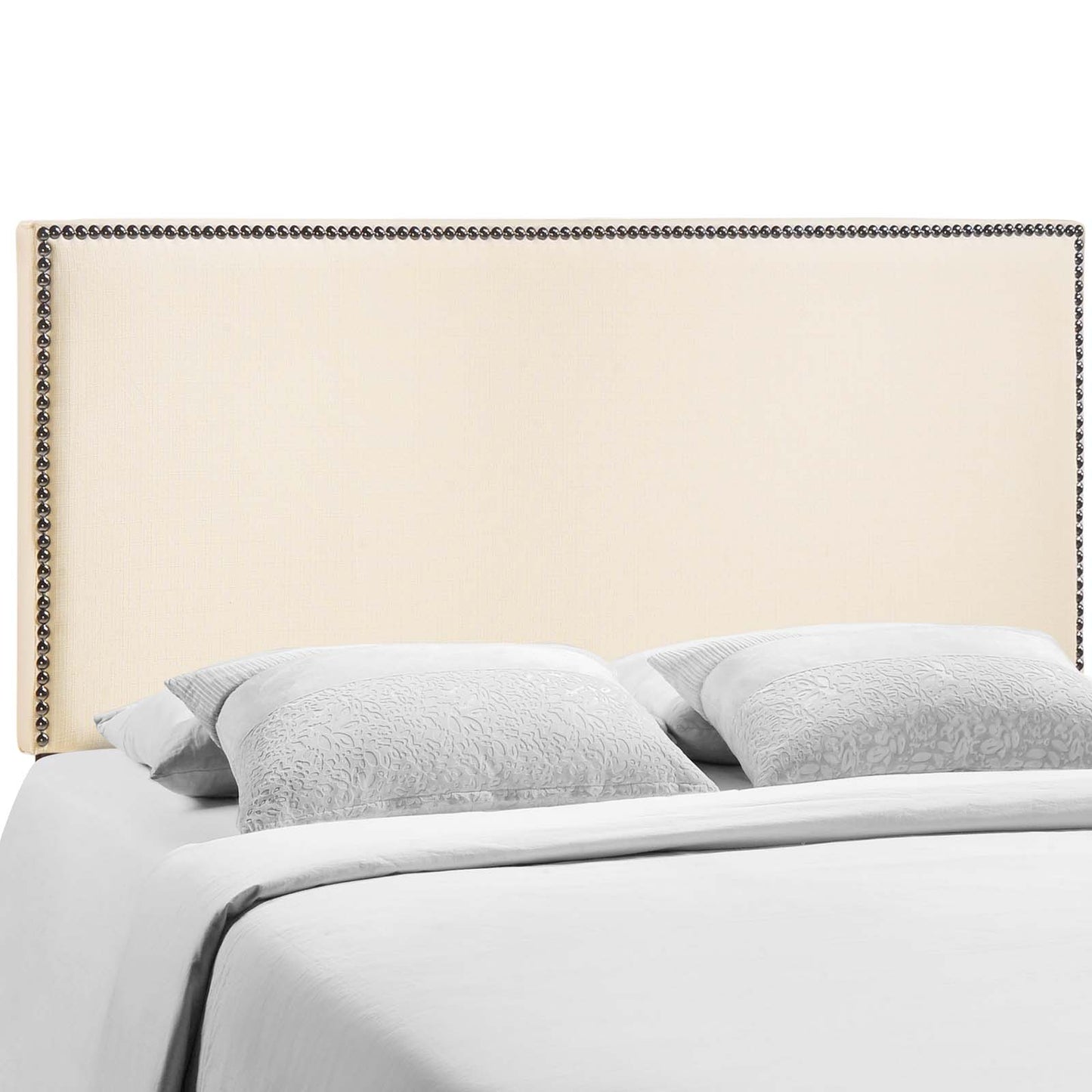 Region Nailhead Upholstered Queen Headboard