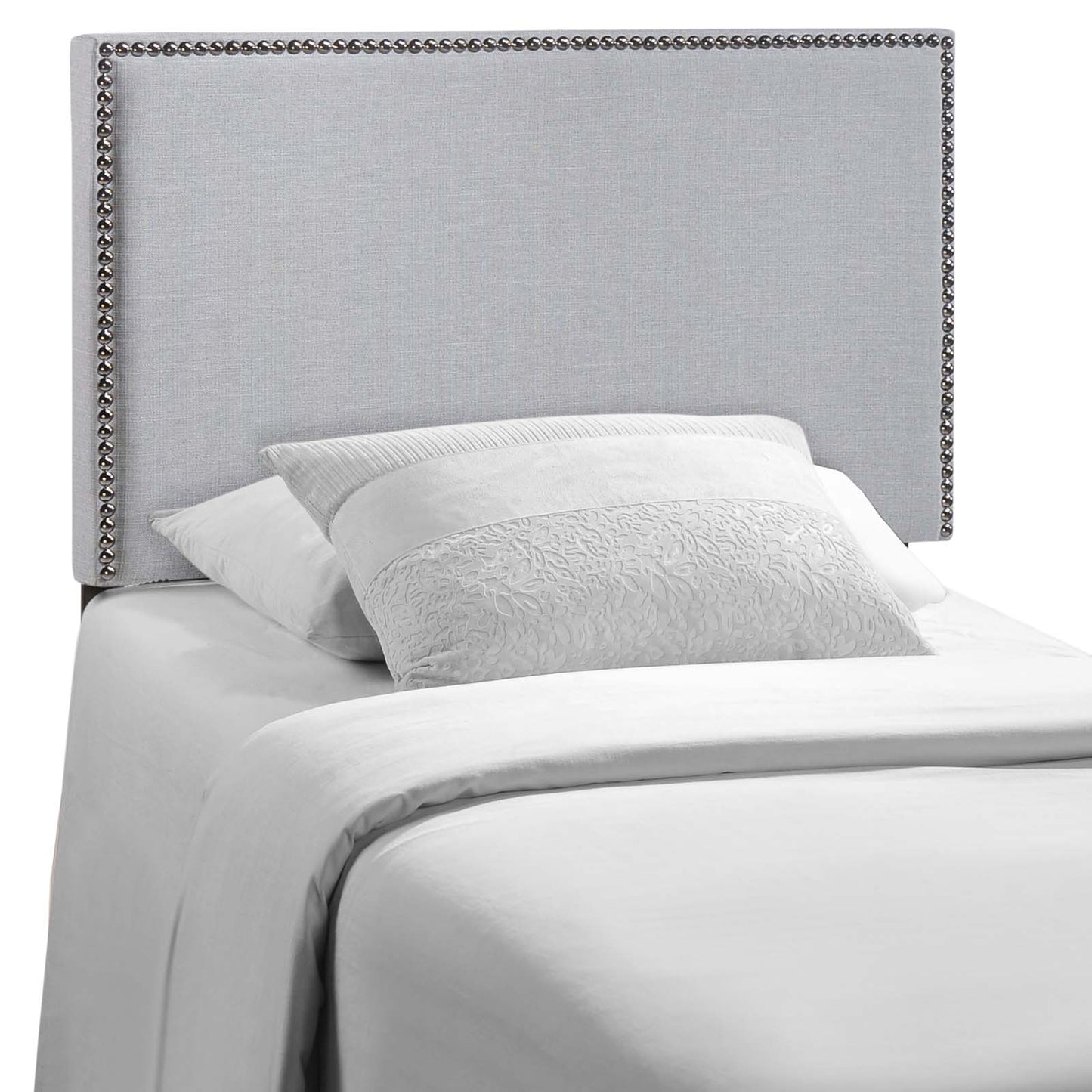 Region Nailhead Upholstered Twin Headboard