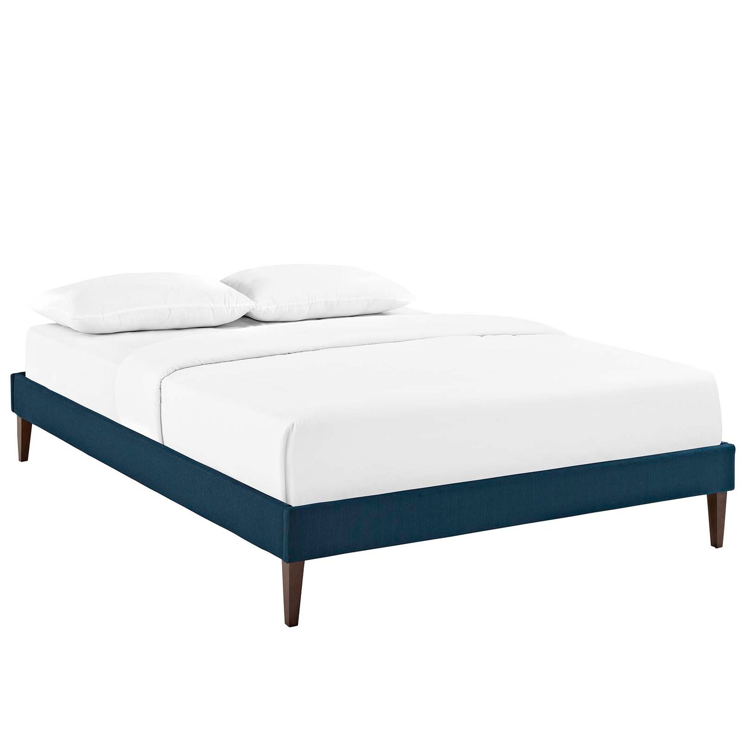 Sharon Fabric Full Bed Frame with Squared Tapered Legs