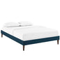 Sharon Fabric Full Bed Frame with Squared Tapered Legs