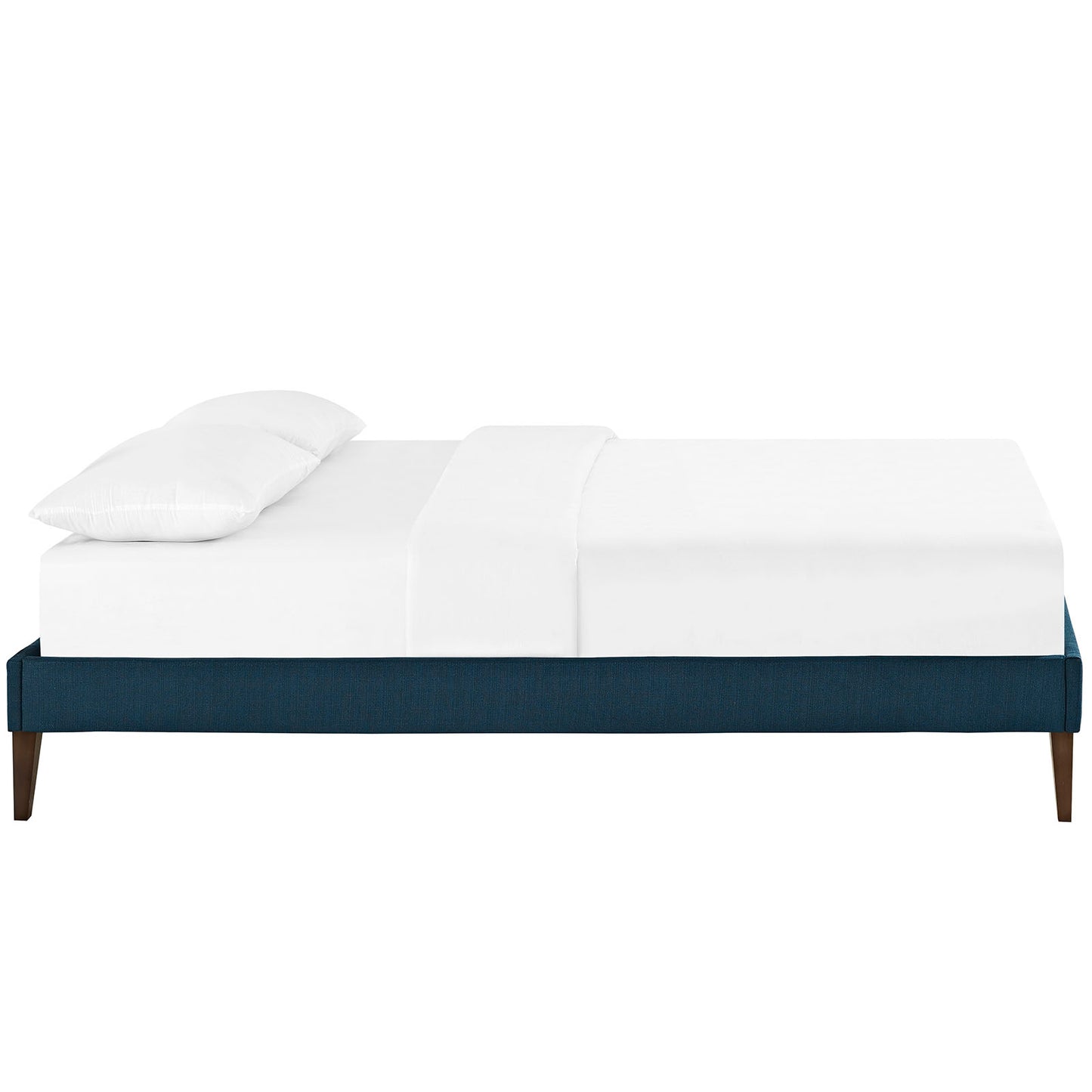 Sharon Fabric Full Bed Frame with Squared Tapered Legs