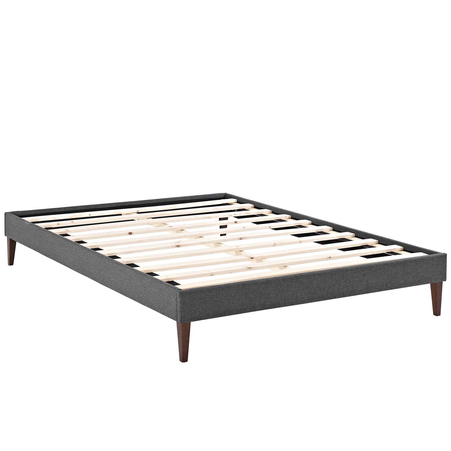 Sharon Fabric Full Bed Frame with Squared Tapered Legs