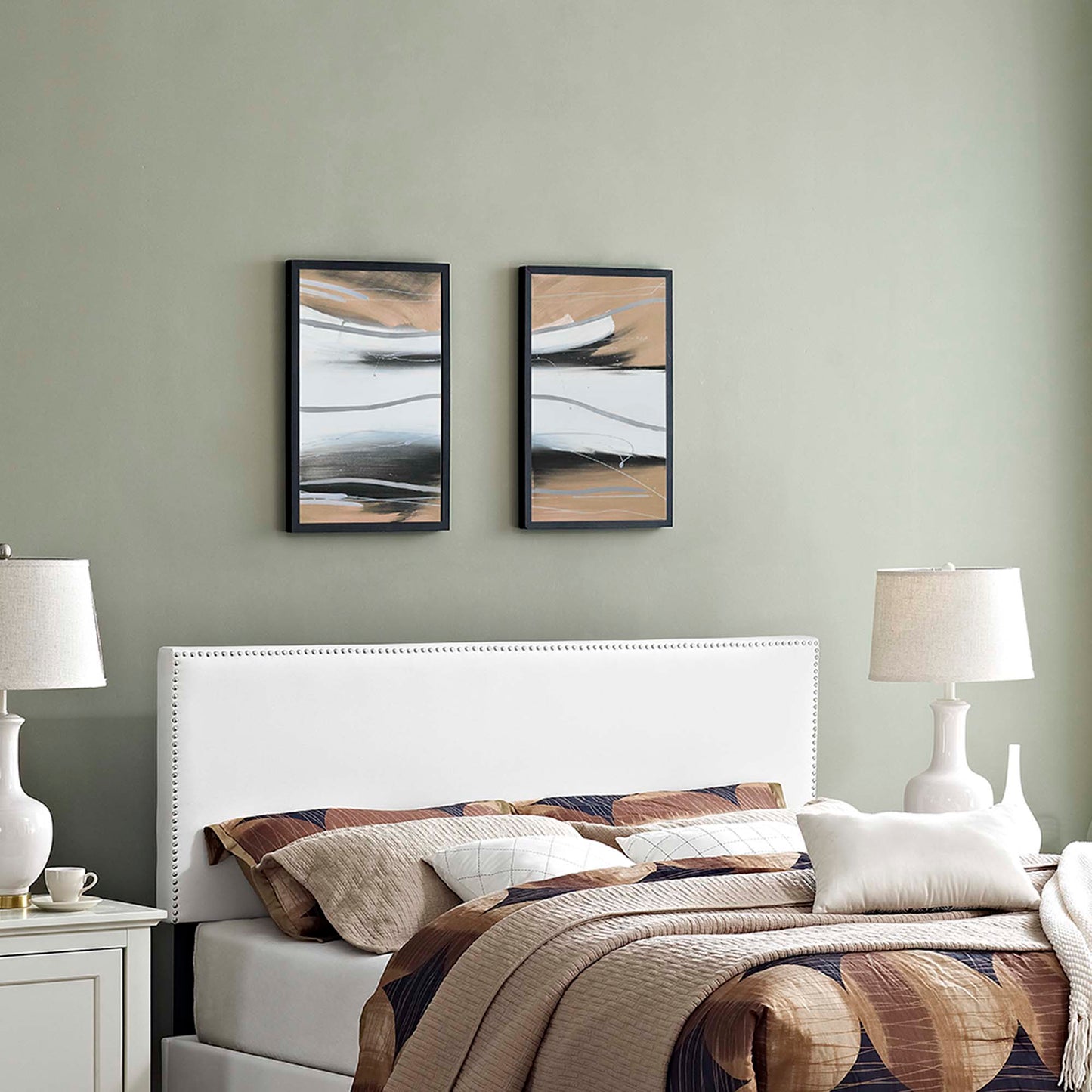 Phoebe Upholstered Vinyl King Headboard